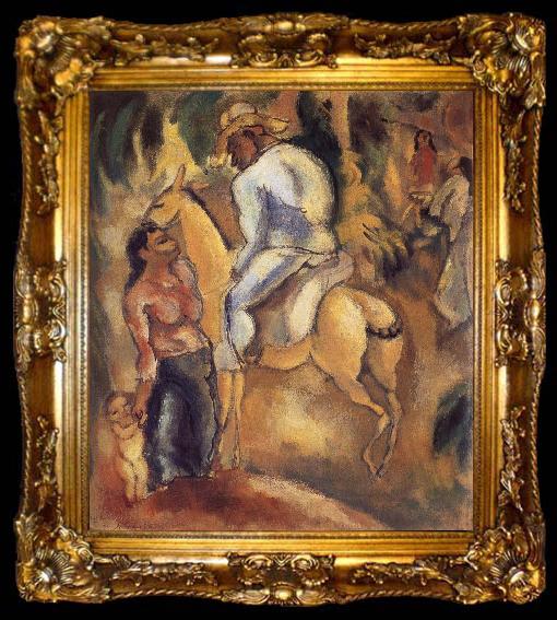 framed  Jules Pascin Rider of Cuba, ta009-2